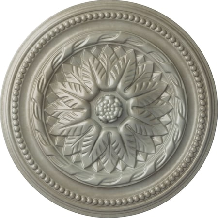 Ekena Millwork Wigan Ceiling Medallion, Hand-Painted Flash Gold, 16"OD x 2 1/4"P CM16WGFLS